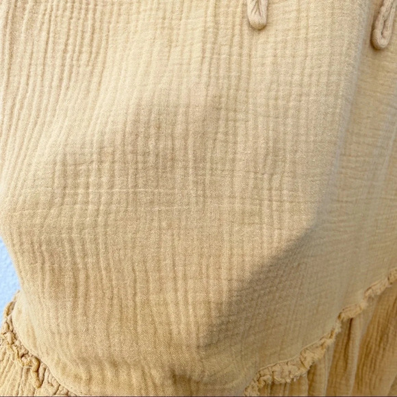 Anthropologie Saturday Sunday Lydia Ombre Tunic Dress Gauze Yellow Sz XS - Picture 9 of 10